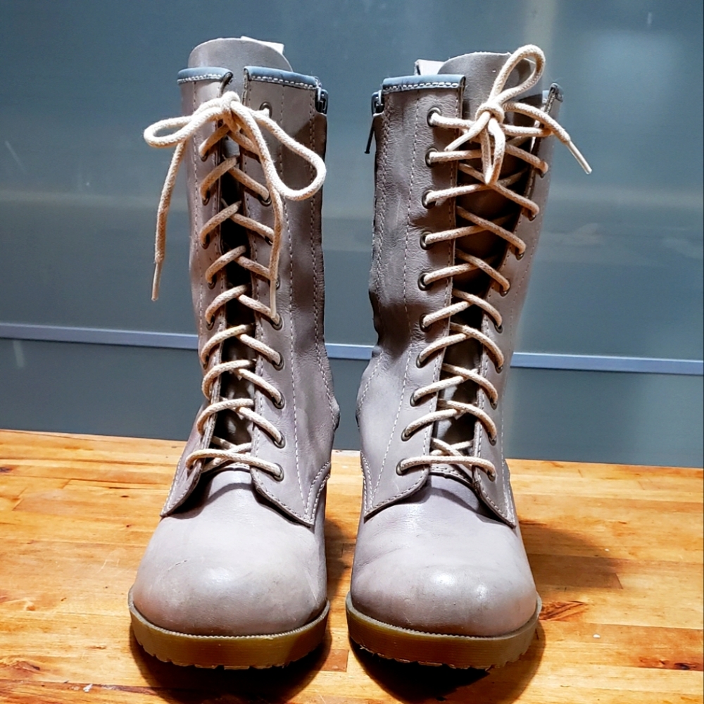 Doc Martens Wedge Boot, Marci, taupe (gray)